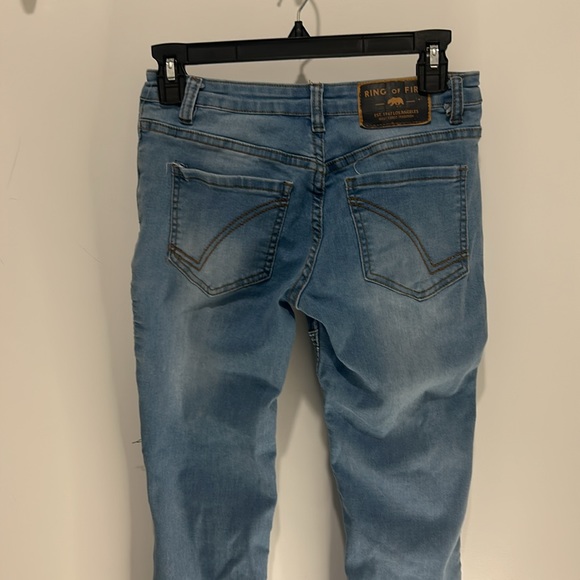 Ring of Fire boy’s slim size 12 stretch moto jeans - Picture 5 of 7